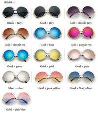 Women's Vintage Round 'Alchemy' Metal Sunglasses