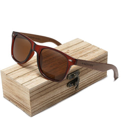 Men's Wayfarer 'Basty' Wooden Sunglasses