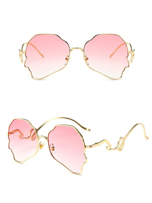 Women's  Oversized Cat Eye '50 Shades Of Style' Metal Sunglasses