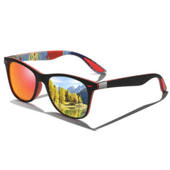 Unisex Square Polarized 'Crux' Sports Sunglasses