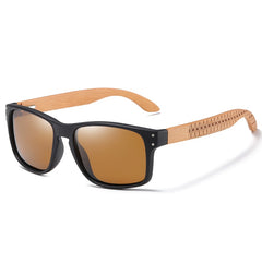 Men's Square 'Zaldy' Wooden Sunglasses