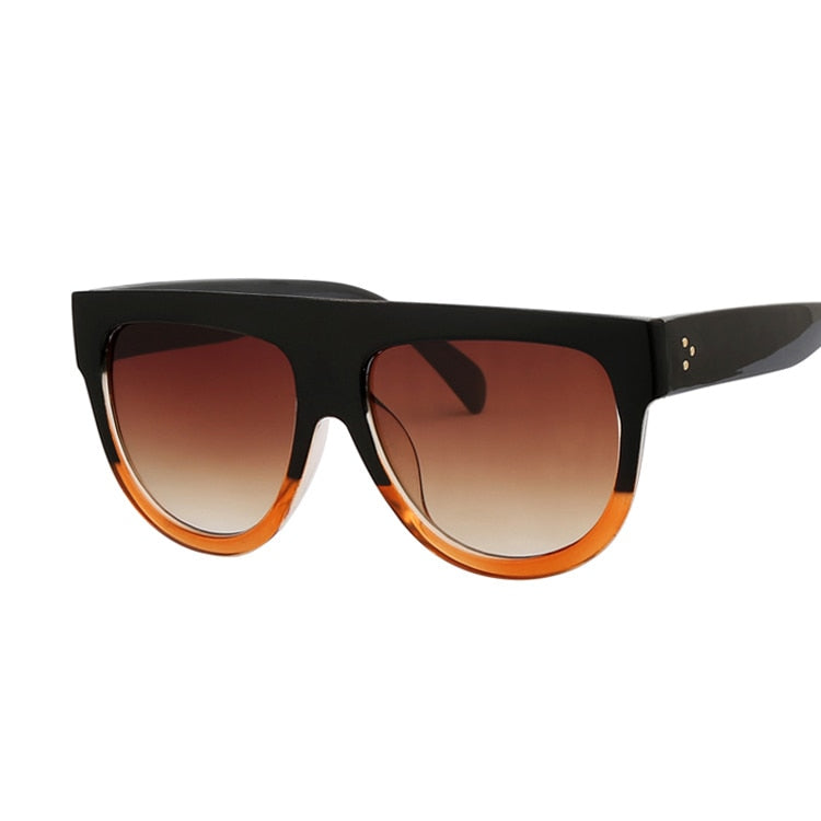 Women's Oversized Frame 'Black Shades' Square Sunglasses