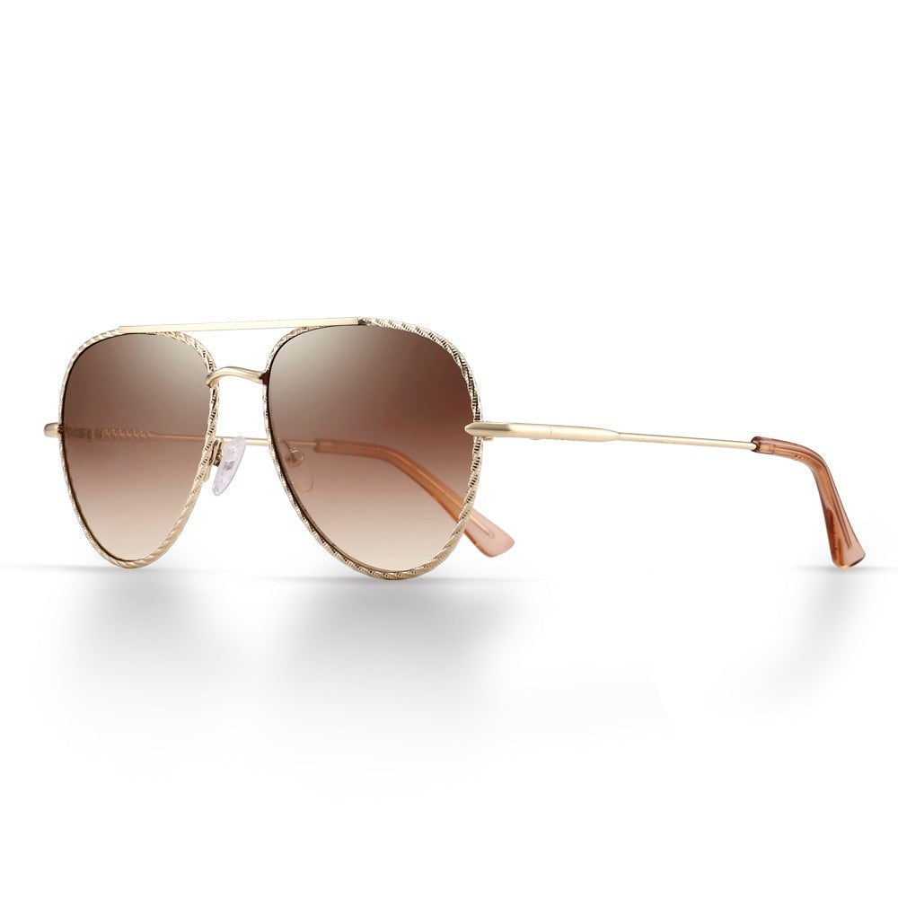 Women's Oval Vintage 'Over World' Metal Sunglasses