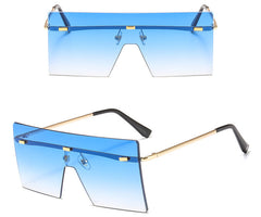 Women's Gradient 'Cyber' Square Sunglasses