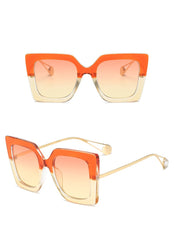 Women's Luxury Cat Eye 'Sunset' Metal Sunglasses