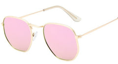 Women's Vintage Polygon 'Handlebar' Metal Sunglasses