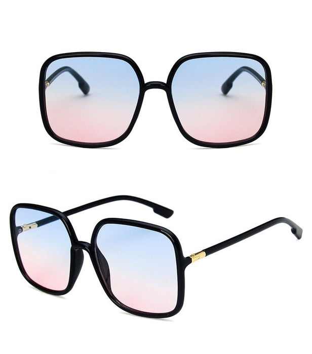 Women's Square 'Holly Spot' Plastic Sunglasses