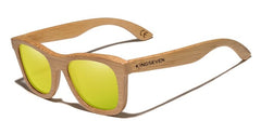 Men's Retro Square 'Forest Man' Wooden Sunglasses