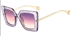 Women's Square 'Tiny Ban' Plastic Sunglasses