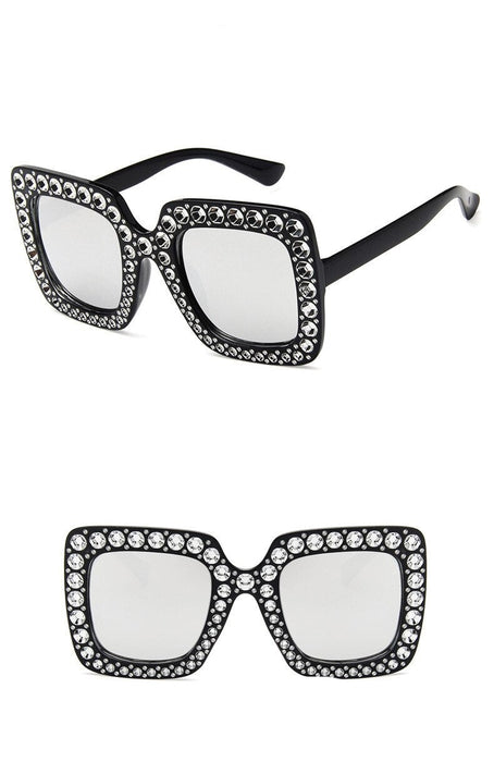 Women's Oversized Square 'Camilla' Plastic Sunglasses