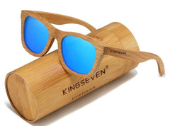 Men's Retro Square 'Forest Man' Wooden Sunglasses