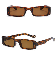 Unisex Rectangular 'Ervin' Plastic Sunglasses