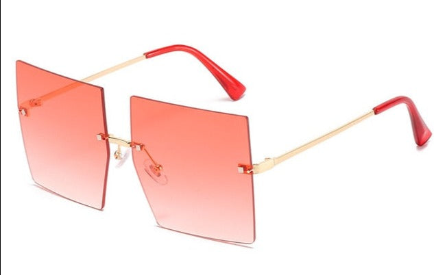 Women's Oversize 'Candy Charm' Metal Sunglasses