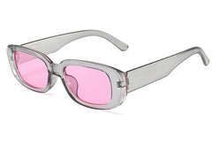 Women's Classic Rectangular 'Dorit' Plastic Sunglasses