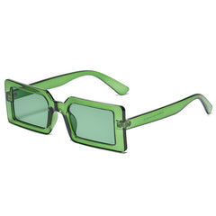 Women's Small Rectangular 'Laarni' Plastic Sunglasses