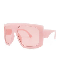 Women's Large Shield 'Celebrity' Square Sunglasses