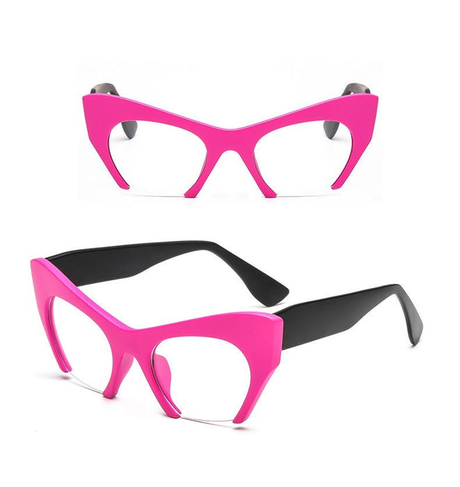 Women's Half Frame Cat Eye 'Appeals' Plastic Sunglasses