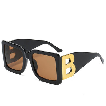 Women's Oversized 'Retro Dam' Plastic Sunglasses