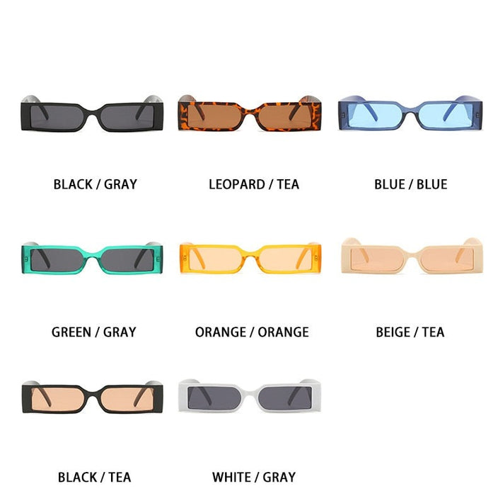 Unisex Rectangular 'Galaxy' Plastic Sunglasses
