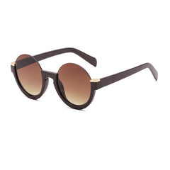 Men's Half Frame Round 'Different' Gradient Sunglasses F