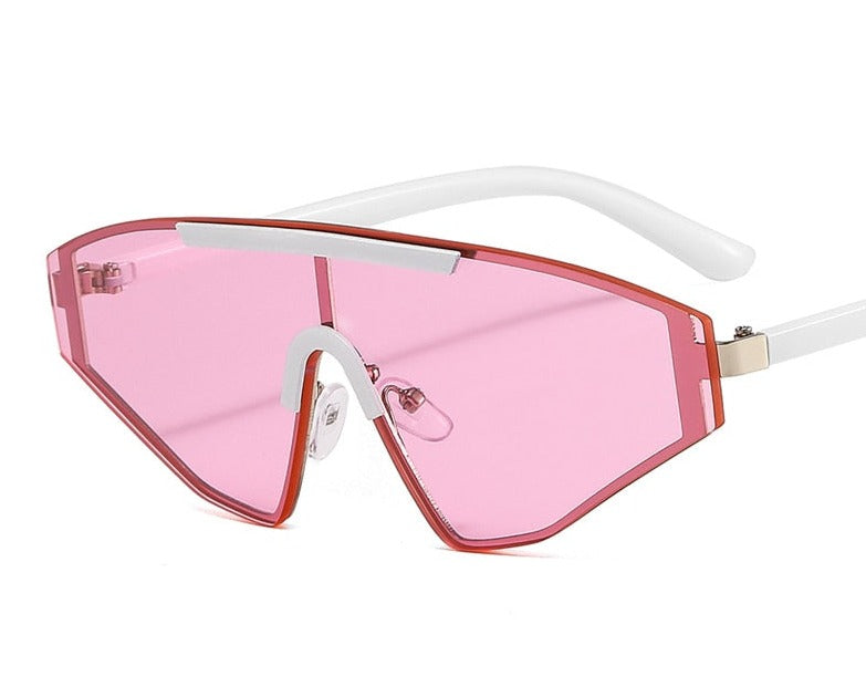 Women's Oversized 'Diamond' Plastic Sunglasses