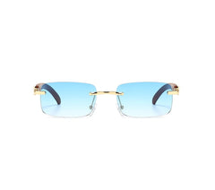 Women's Rimless 'Emsi' Wooden Sunglasses