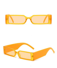 Unisex Rectangular 'Galaxy' Plastic Sunglasses