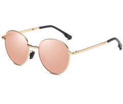 Unisex Folding Round 'The Stylish'  Metal Sunglasses