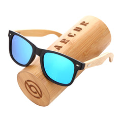 Men's Square 'Kathniel' Wooden Sunglasses