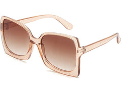 Women's Oversized Oval 'Sarina May' Plastic Sunglasses