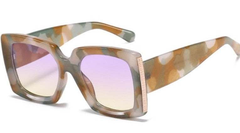 Women's Oversize 'Happy Top' Plastic Sunglasses