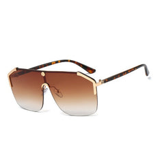 Women's Rimless 'Catwalk' Square Alloy Sunglasses