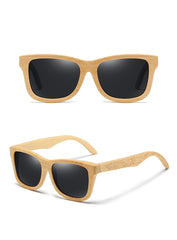 Men's Square 'Sandalwood'  Wooden Sunglasses