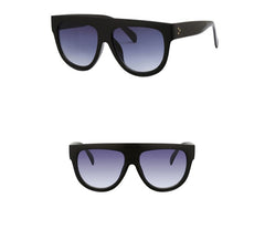 Women's Oversized Frame 'Black Shades' Square Sunglasses