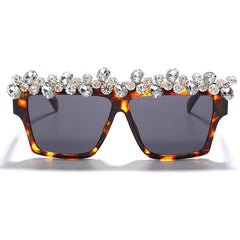 Women's Trendy Square 'Goddess' Diamond Sunglasses