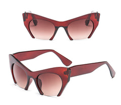 Women's Half Frame Cat Eye 'Appeals' Plastic Sunglasses