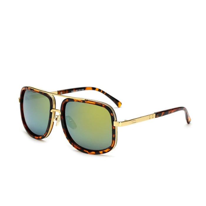 Men's Square 'Cool Lagoon' Metal Sunglasses