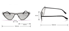 Women's Steampunk Rimless 'New wave Of Shades'Metal Sunglasses