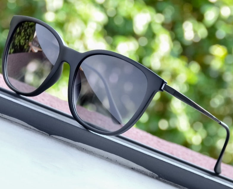 Women's Square Polarized 'Hookie' Metal Sunglasses