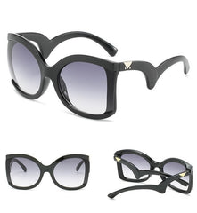 Women's Square 'Fantasy' Oversized Sunglasses