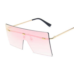 Women's Square 'Abby Scarlet' Metal Sunglasses