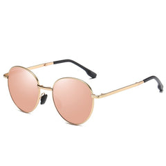 Unisex Folding Round 'The Stylish'  Metal Sunglasses