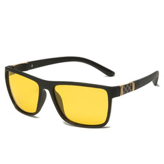 Men's Square Flexible 'Reflect' Plastic Sunglasses