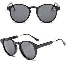 Women's Round 'Shammy' Plastic Sunglasses