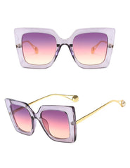 Women's Oversized 'Beyonce Freshness' Plastic Sunglasses