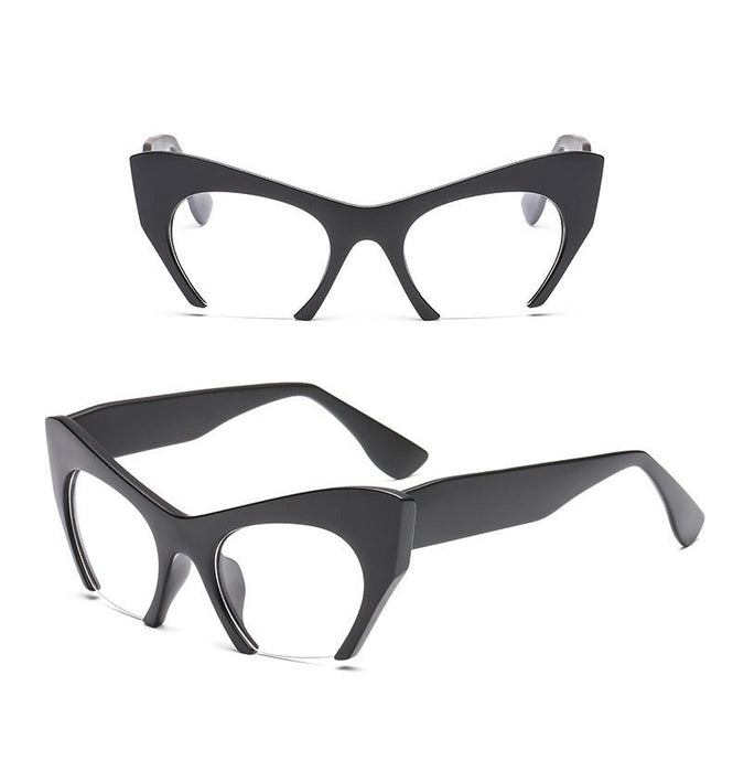 Women's Half Frame Cat Eye 'Appeals' Plastic Sunglasses