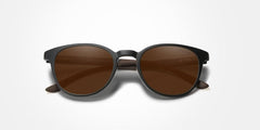 Men's Polarized  Semi-Round 'Lucas' Plastic Sunglasses