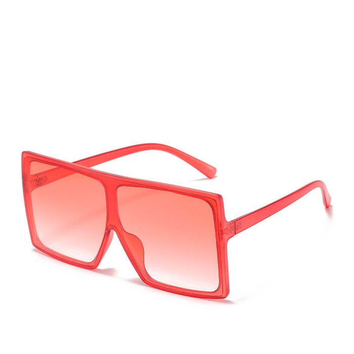 Women's Oversized 'Shield' Browline Sunglasses