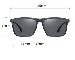 Men's Polarized Oval 'Ossian' Plastic Sunglasses