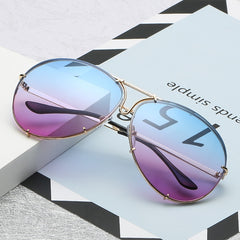 Women's Oversized Pilot 'Tinted world' Sunglasses